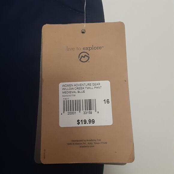 Magellan Pants Womens Size 16 Blue Adventure Gear Willow Creek Stretch Twill EUC - Picture 4 of 10